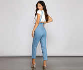 Süße Hosenträgerhose im Paperbag-Stil
